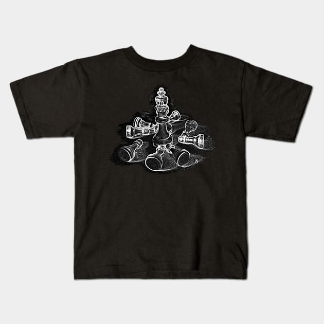 Check Mate Kids T-Shirt by katgaddis